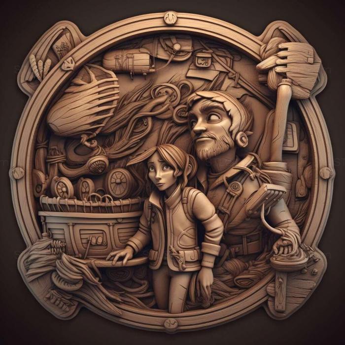 Games (Goodbye Deponia 4, GAMES_16724) 3D models for cnc